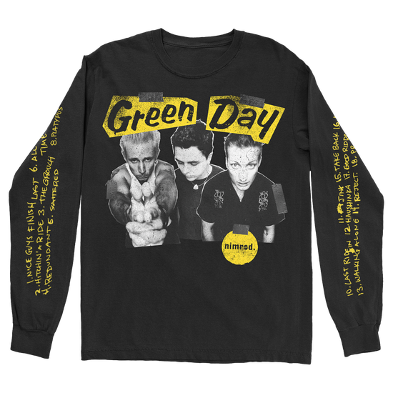Green and black long sleeve shirt store